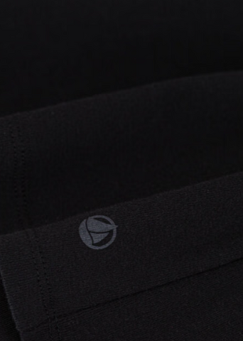 Long Sleeve Crewneck Tee in Black