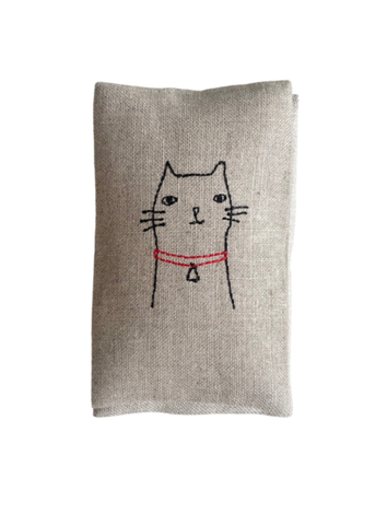 Hand Embroidered Cats - Lavender Sachet Set of 3