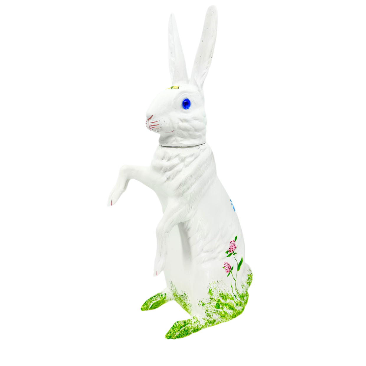 Meadow Flowers Hand Painted Standing Bunny Candy Container