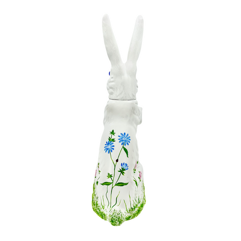 Meadow Flowers Hand Painted Standing Bunny Candy Container