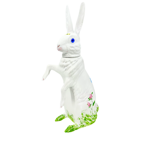 Meadow Flowers Hand Painted Standing Bunny Candy Container