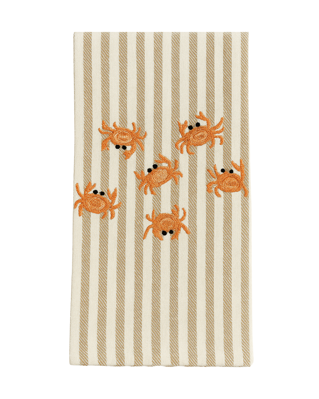 Crabs Melograno Stripe Kitchen Towel in Sand