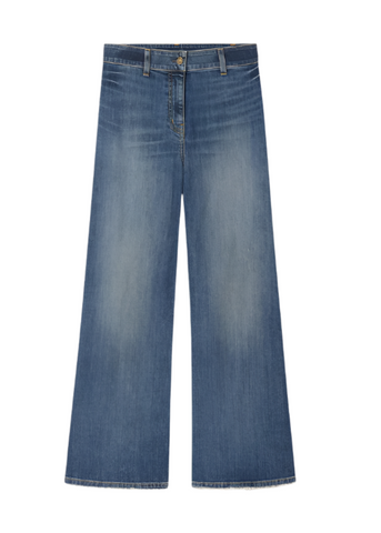 Megan High Rise Wide-Leg Jeans in Classic Wash