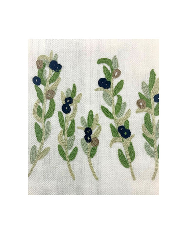 Olive Due Fragole Kitchen Towel in Green