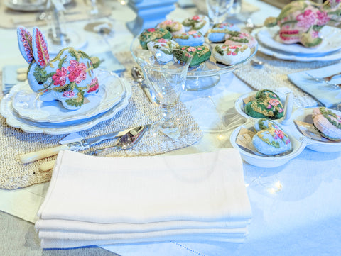 Italian Basketweave Napkin in Cream