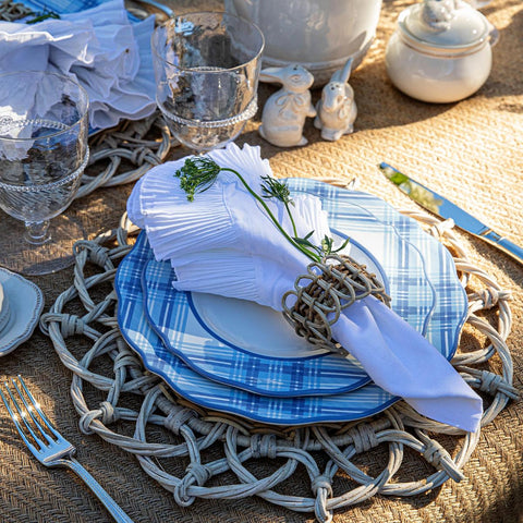 Provence Rattan Whitewash Napkin Ring