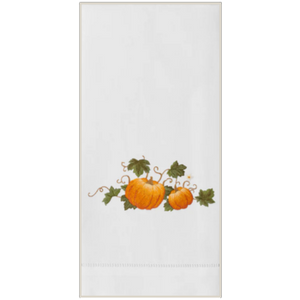 Pumpkins Grande Embroidered Everyday Towel