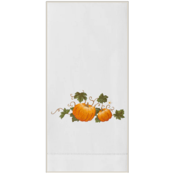 Pumpkins Grande Embroidered Everyday Towel