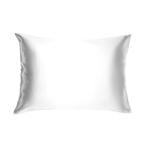 Silk Charmeuse Standard Pillowcase in White