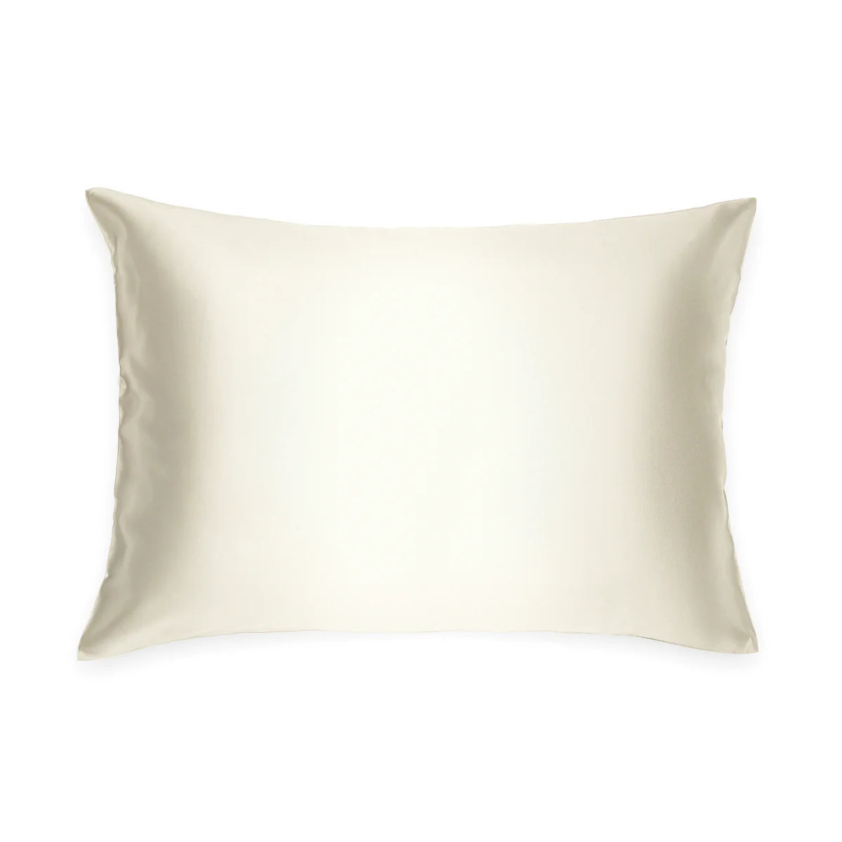 Silk Charmeuse Standard Pillowcase in Creme