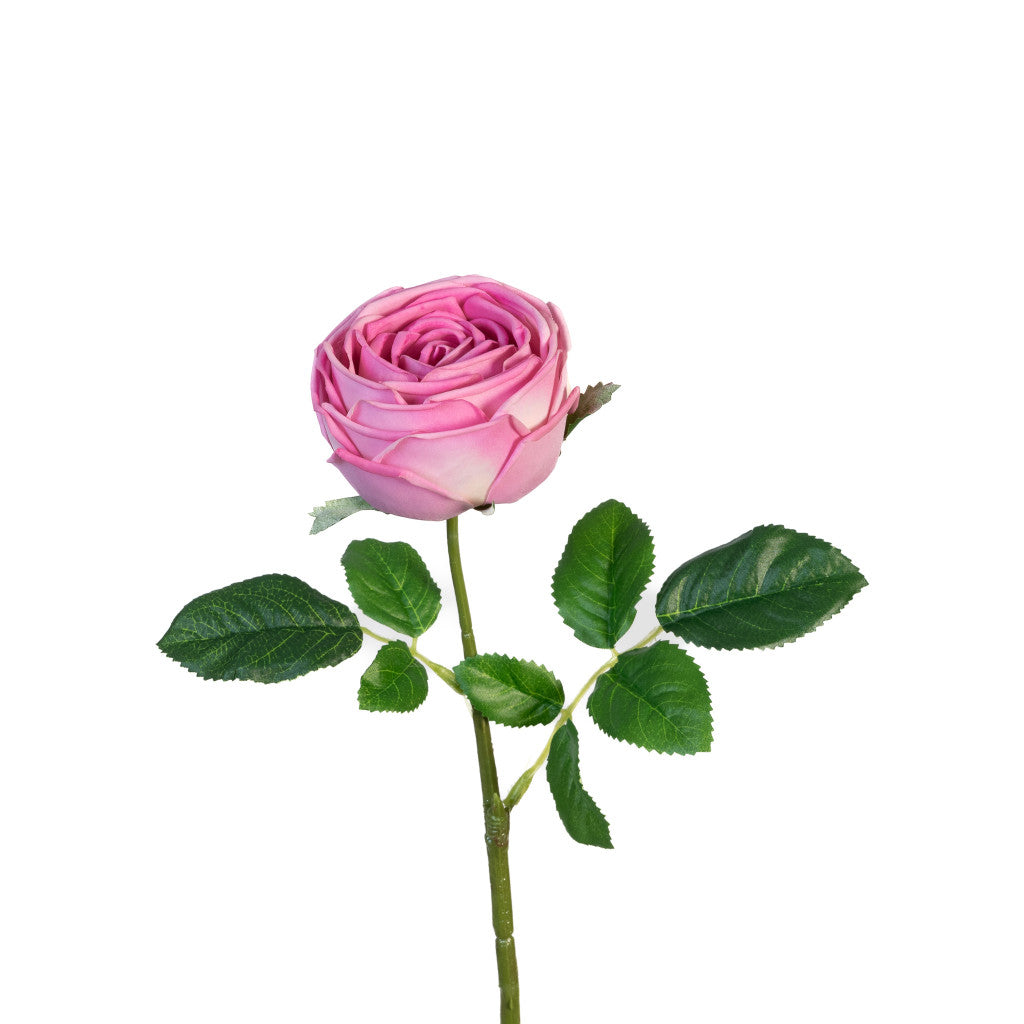Real Touch Mauve Garden Rose Stem