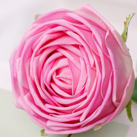 Real Touch Mauve Garden Rose Stem