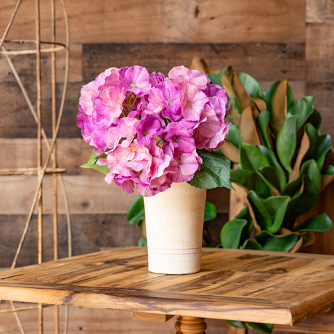 Real Touch Hydrangea Stem in Plum