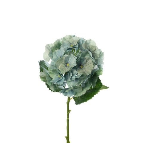 Real Touch Hydrangea Stem in Green Mist
