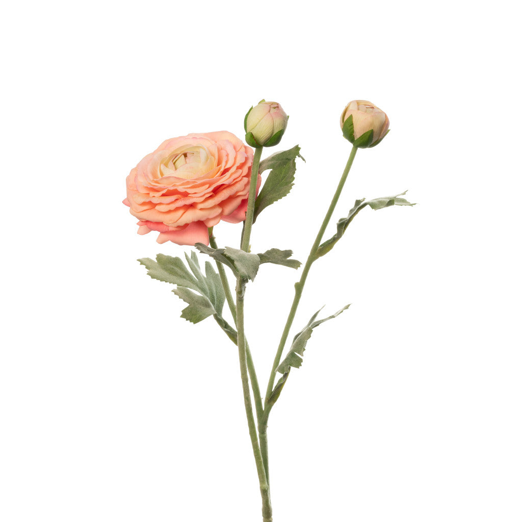 Real Touch Coral Ranunculus Stem