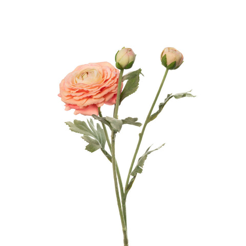 Real Touch Coral Ranunculus Stem