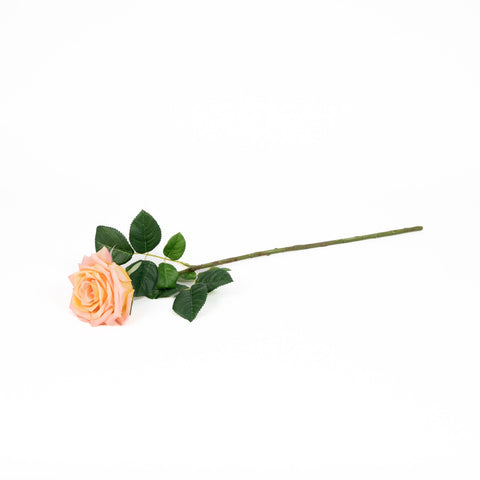Real Touch Peach Blush Vintage Rose Stem
