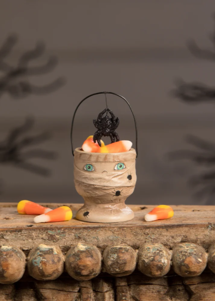 Resin Hand-Painted Mummy Egg Cup