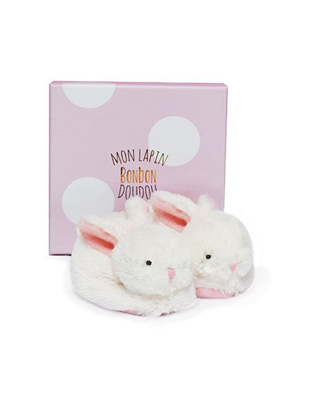 Rabbit Rattle Bootie Gift Set in Pink