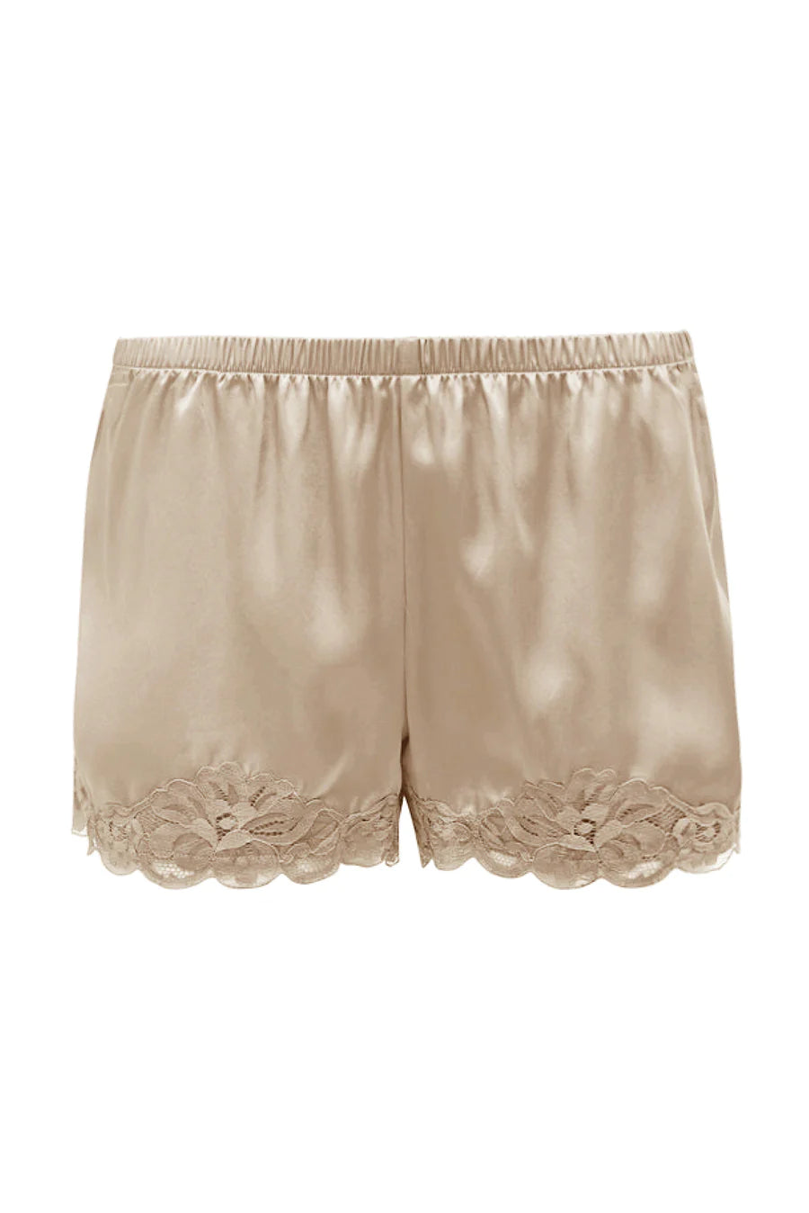 Floral Lace Shorts in Raffia