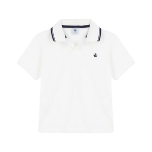 Short Sleeve Polo in White