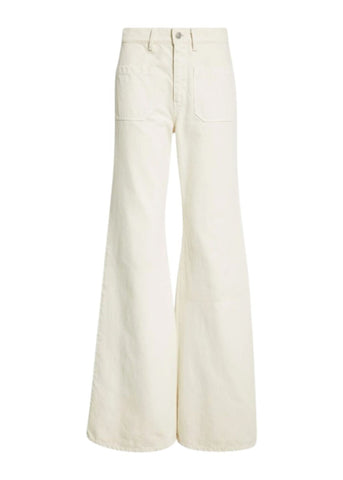 Florence High Rise Bootcut Jeans in Stone
