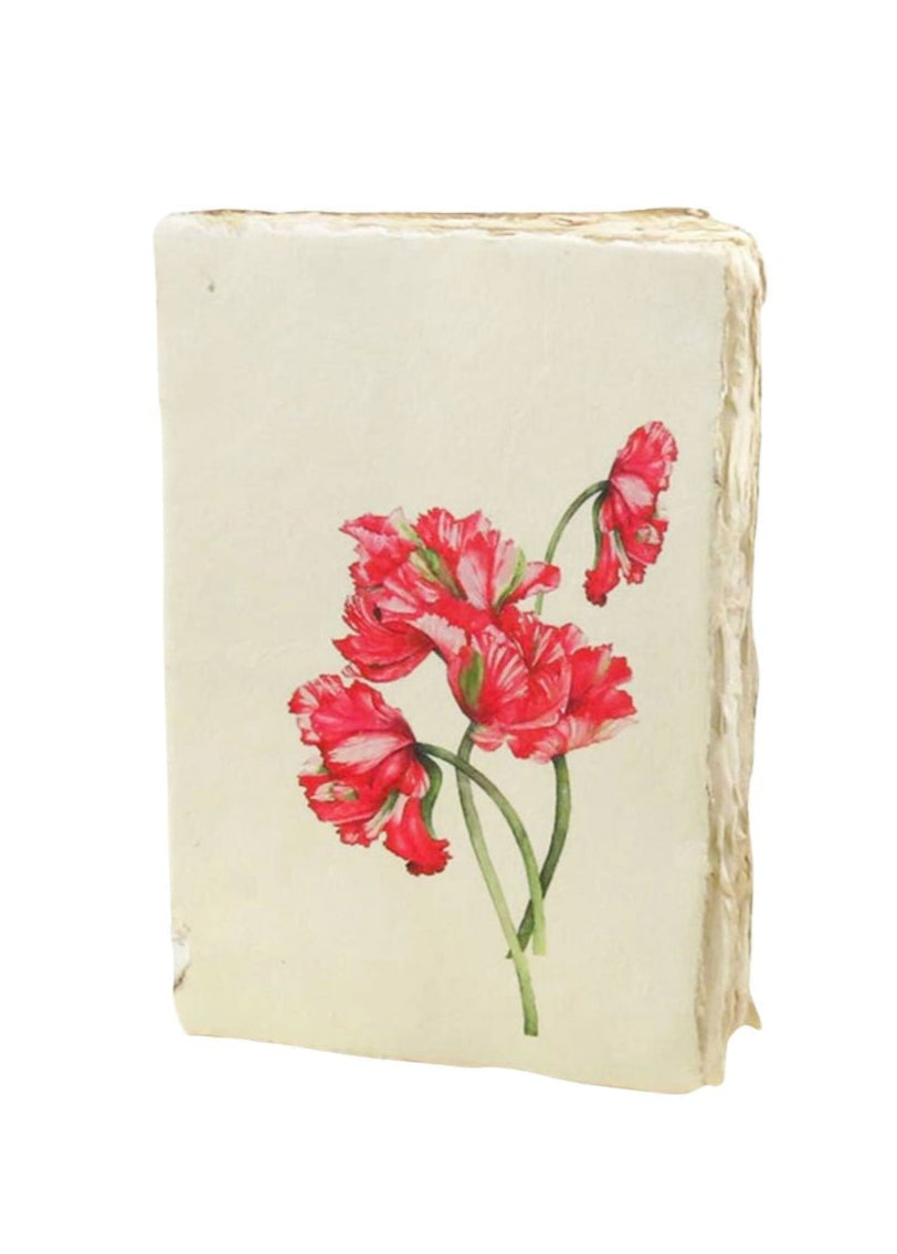 Dahlia Stems Parchment Paper Notebook