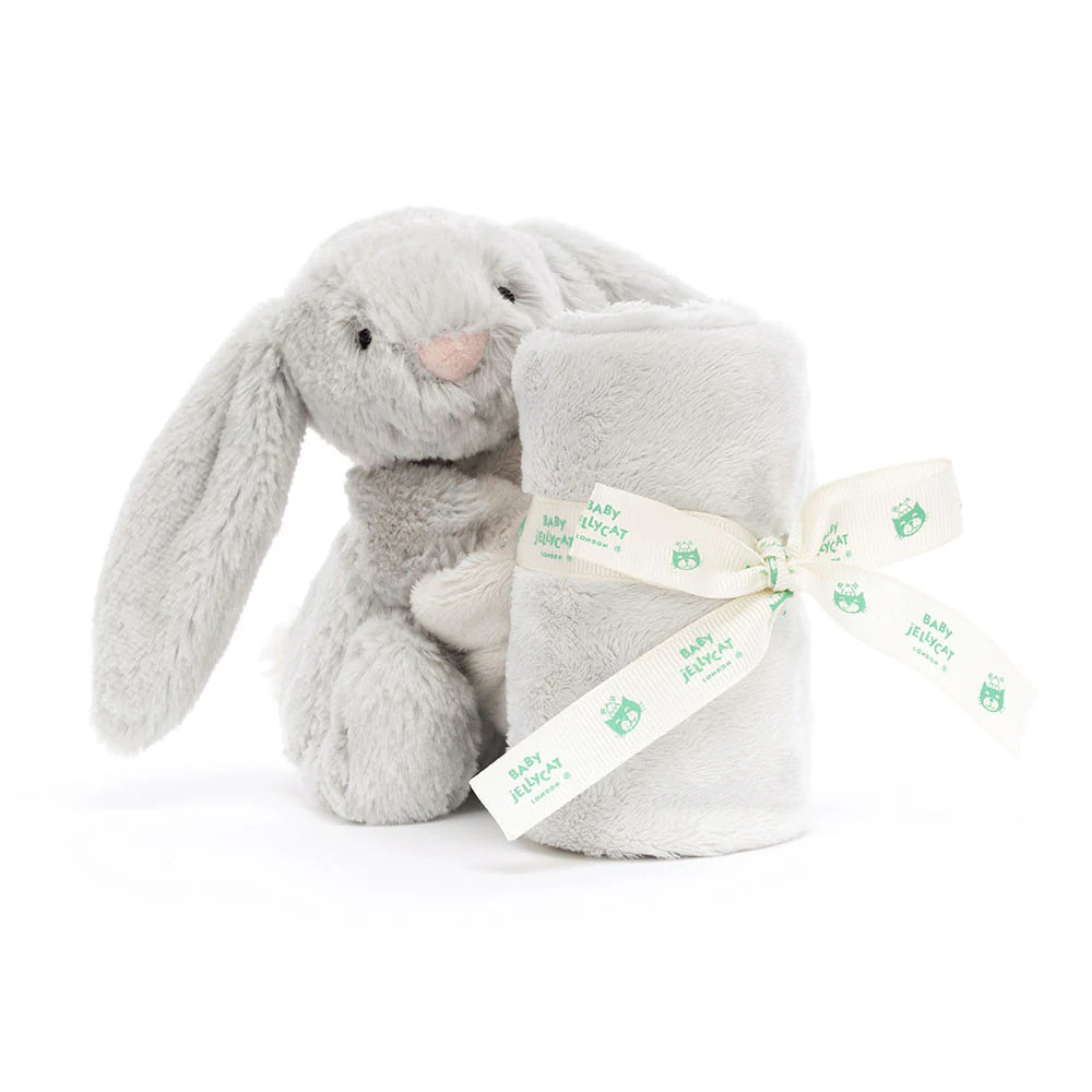 Bashful Bunny Soother in Silver