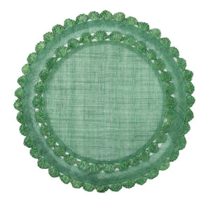 Isadora Placemat in Evergreen