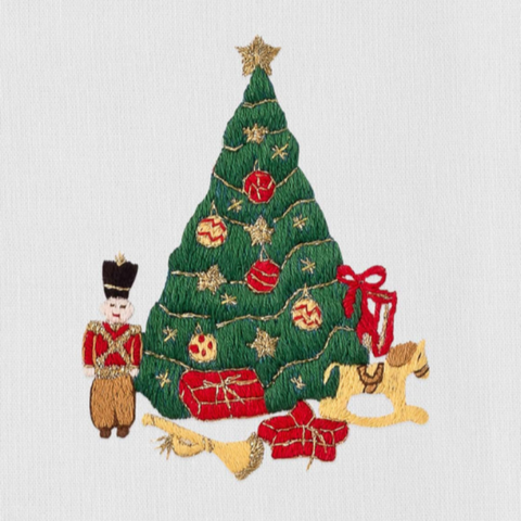 Toys under the Tree Embroidered Everyday Towel