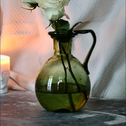 Osiris Vase in Smoke Green