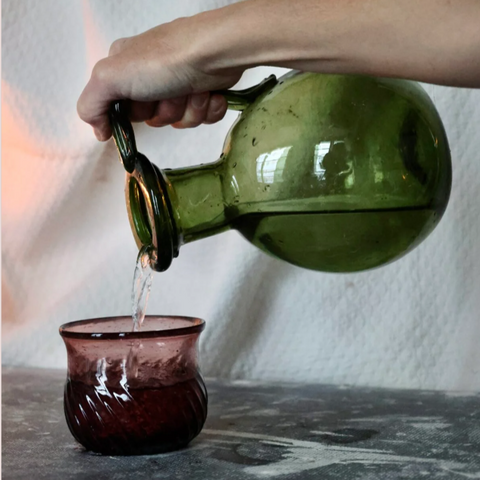 Osiris Vase in Smoke Green