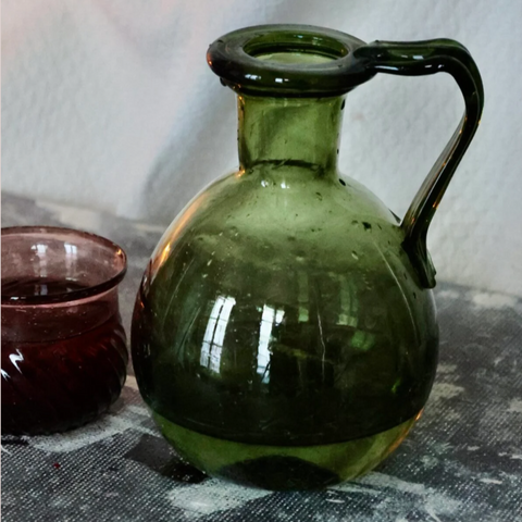 Osiris Vase in Smoke Green