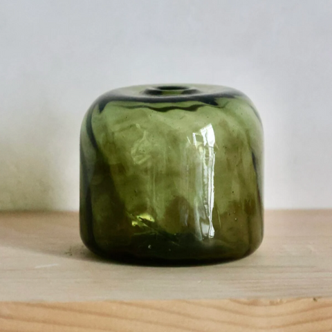 Florulenta Vase in Smoke Green