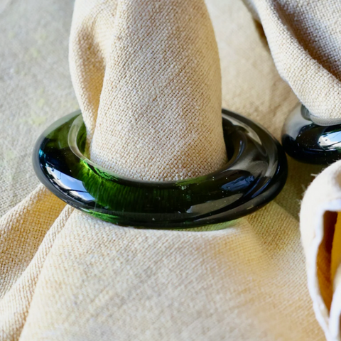 Napkin Ring in Smoke Green