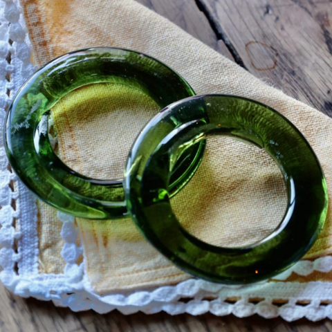 Napkin Ring in Smoke Green