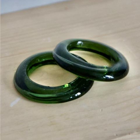 Napkin Ring in Smoke Green