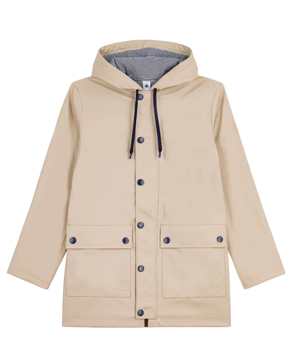 Essential Hooded Rain Jacket in Beige - Limited Edition Color