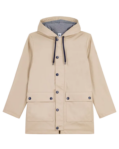 Essential Hooded Rain Jacket in Beige - Limited Edition Color