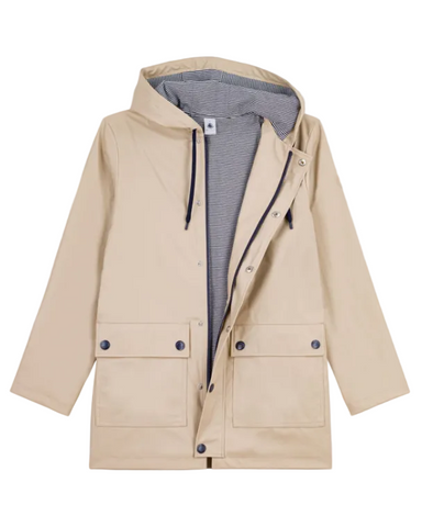 Essential Hooded Rain Jacket in Beige - Limited Edition Color