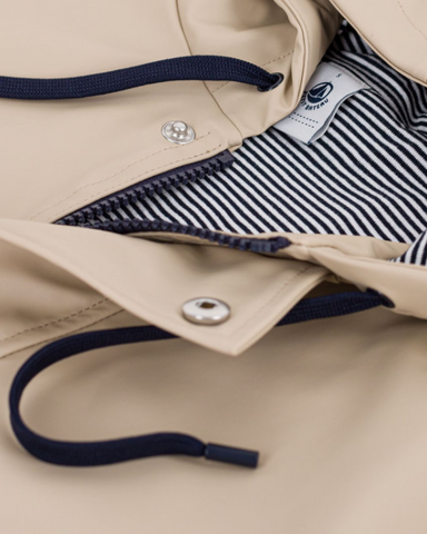 Essential Hooded Rain Jacket in Beige - Limited Edition Color