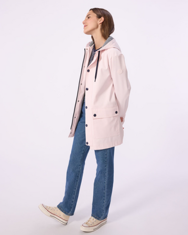 Essential Hooded Rain Jacket in Pale Pink - Limited Edition Color