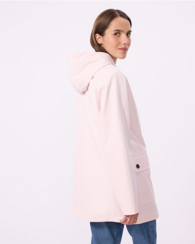 Essential Hooded Rain Jacket in Pale Pink - Limited Edition Color