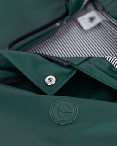 Essential Hooded Rain Jacket in Hunter Green - Limited Edition Color