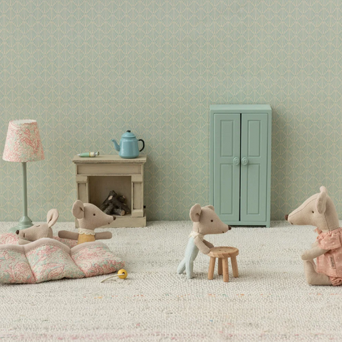 Triplets Baby Mice in Matchbox  In Checker