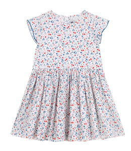 Meadow Flowers Print Short Sleeve Dress