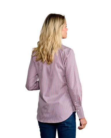 The 4.0 Long Sleeve Shirt In Ross Stripe