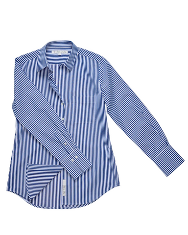 The Ivy Striped Shirt in Ball Point Blue