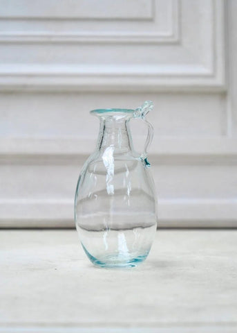 Amour Avec Anse Vase in Clear Glass