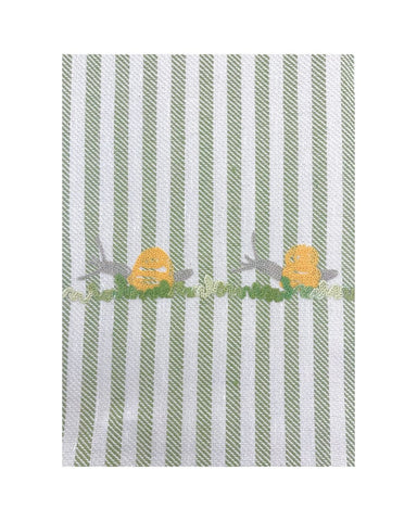 Snails Melograno Stripe Kitchen Towel in Apple